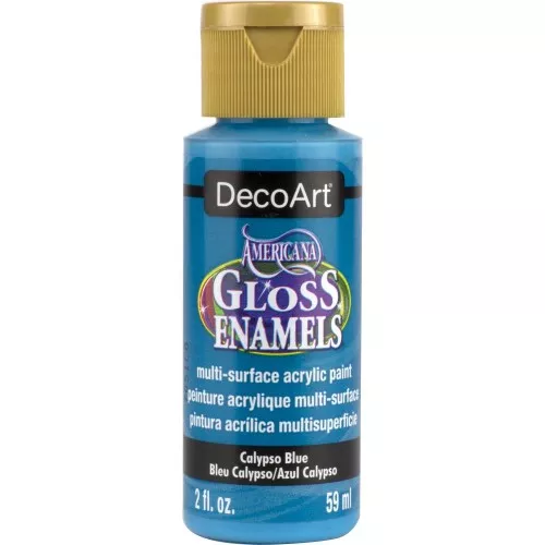 Peinture acrylique multi-surfaces - DecoArt Americana Gloss - Bleu Calypso x59ml
