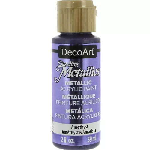 Peinture acrylique métallique - DecoArt Dazzling Metallics - Amethyst x59 ml