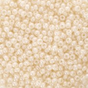 Perles rocailles Preciosa  11/0 2 mm - Crème nacré x250g