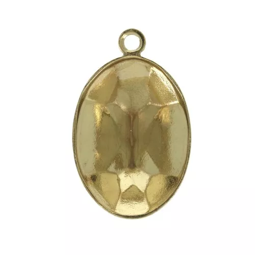 Serti pendentif à coller pour cabochon PureCrystal 4120 14x10 mm - Doré x1