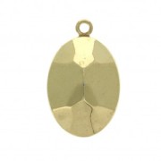 Serti pendentif à coller pour cabochon PureCrystal 4120 14x10 mm - Doré x1