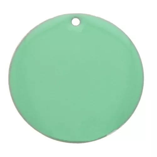 Sequin rond en métal et résine époxy 25 mm - Mint x1