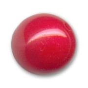 Perle ronde unie 14 mm Dark Red Coral x1