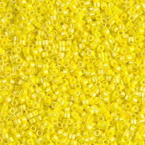 Miyuki Delica 11/0 DB0160 - Opaque Yellow AB x8g