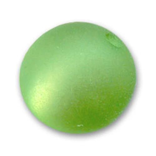 Perle ronde Polaris Dépolie 14 mm Peridot x1