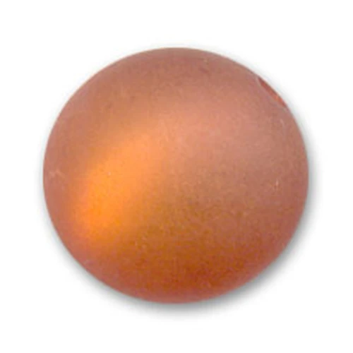 Perle ronde Polaris Dépolie 14 mm Crystal Copper x1