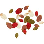 Assortiment de petites feuilles d'automne Woodland en papier x24