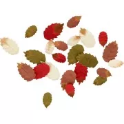 Assortiment de petites feuilles d'automne Woodland en papier x24