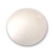 Perle ronde Polaris Dépolie 14 mm Crystal x1