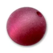 Perle ronde Polaris Dépolie 14 mm Burgundy x1