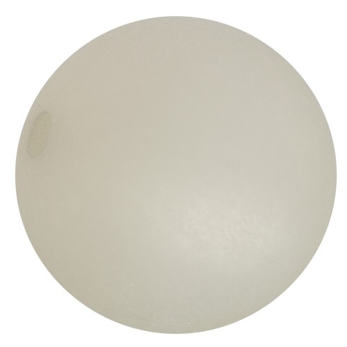 Perle ronde Polaris Dépolie 14 mm Silver Shade x1