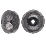 Donuts 8.5X6 mm Jet Hematite x25