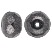 Donuts 8.5X6 mm Jet Hematite x25