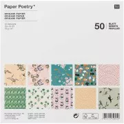 Assortiment de papiers origami Paper Poetry - Jardin Japonais x50 feuilles