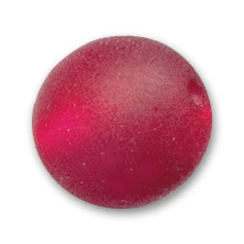 Perle ronde Polaris Dépolie 12 mm Siam x1