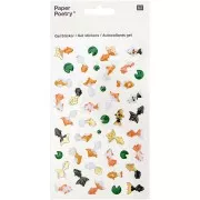 Assortiment de 44 Stickers en relief Jardin Japonais - Paper Poetry Koïs/Lotus x1