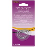 Set d'emporte-pièces pour modelage et pâte polymère - Ovales irréguliers x3|raw }}