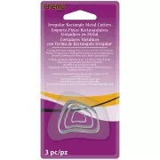 Set d'emporte-pièces pour modelage et pâte polymère - Rectangles irréguliers x3