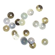 Perles rondelles Heishi nacre 5 mm x20
