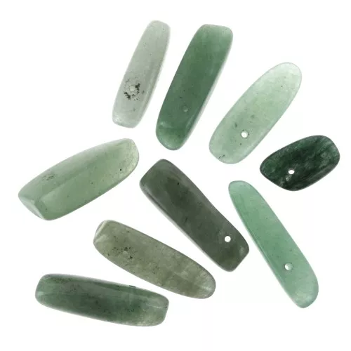 Gouttes irrégulières 12-22 mm Aventurine x10
