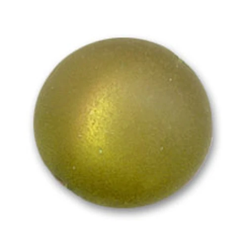 Perle ronde Polaris Dépolie 8 mm Olivine x1