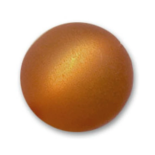 Perle ronde Polaris Dépolie 8 mm Crystal Copper x1
