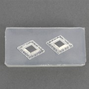 Moule silicone pour résine motif losange 41x20x7 mm x1|raw }}