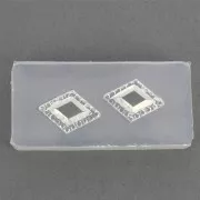 Moule silicone pour résine motif losange 41x20x7 mm x1