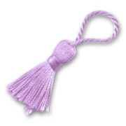 Pompon textile 33 mm violet x1