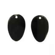 Pendentifs masques ethniques gravés en corne 48.5x34 mm Marron x2