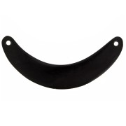 Intercalaire pour collier plastron ethnique corne effet bois 89x18 mm Marron x1