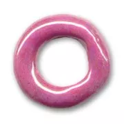 Anneau en céramique 24 mm Fuchsia irisé