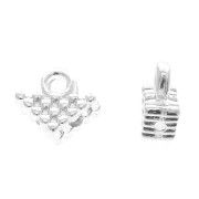 Cymbal - Embout de finition pour perles Silky Beads 7x8mm Kalivia Arg vieilli x1