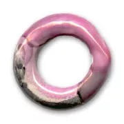 Anneau en céramique 24 mm Gris Fuchsia irisé