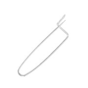 Broche à décorer avec perles, breloques & pompons 26 mm Placage Argent fin x1