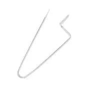 Broche à décorer avec perles, breloques & pompons 26 mm Placage Argent fin x1