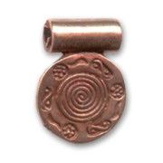 Pendentif rond 16 mm cuivré x1|raw }}