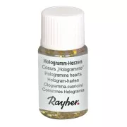 Flacon de paillettes coeur hologramme 3 mm  - Or x10ml