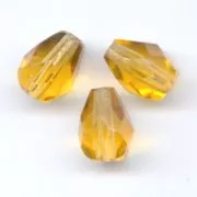 Perles poires facettées 10x7 mm - Topaz x20