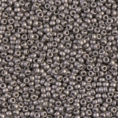 Rocaille Miyuki 8/0 190F - Mat Nickel Plated x5g