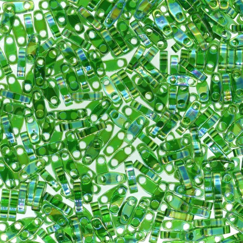 Miyuki Quarter Tila Beads 5x1.2x1.9 mm QTL-179 - Transparent Green AB x10g