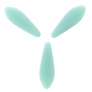 Dagues en verre 5x16 mm Opaque Aqua Mat x50|raw }}