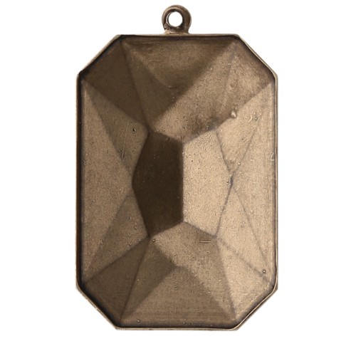 Serti pendentif à coller pour cabochon PureCrystal 4627 27x18,5 mm - Bronze x1