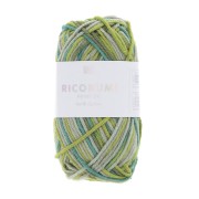 Coton Ricorumi Print par Rico Design pour Amigurumi - Vert Mix 005 x25g