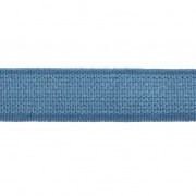 Ruban élastique satin effet brillant 10 mm - Bleu Azur x 1m