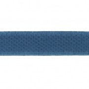 Ruban élastique satin effet brillant 10 mm - Bleu Azur x 1m