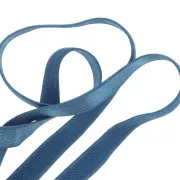 Ruban élastique satin effet brillant 10 mm - Bleu Azur x 1m