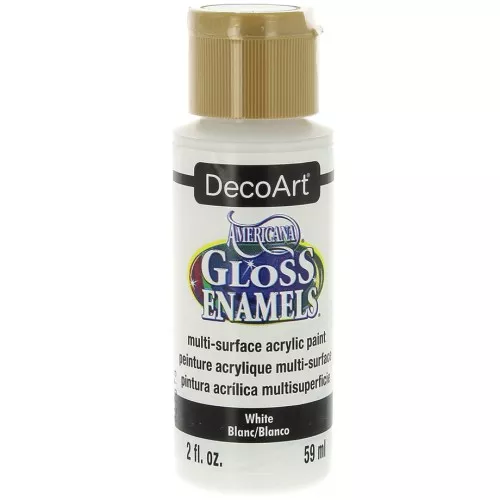 Peinture acrylique multi-surfaces - DecoArt Americana Gloss - Blanc x59ml