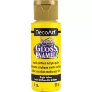 Peinture acrylique multi-surfaces - DecoArt Americana Gloss - Jaune Vif x59ml