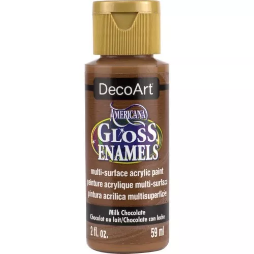 Peinture acrylique multi-surfaces - DecoArt Americana Gloss - Milk Chocolate x59ml